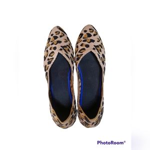 Women Foldable Pointed Ballet Flats Animal Print
